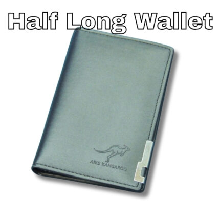 Men's Leather Half Long Wallet