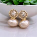 Elegant Pearl Stud Earrings | Classic High-Quality Pearl Tops for Women | Perfect for Casual and Formal Wear