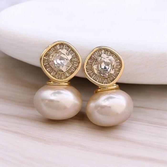 Elegant Pearl Stud Earrings | Classic High-Quality Pearl Tops for Women | Perfect for Casual and Formal Wear - Image 3