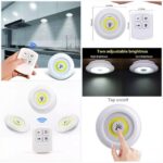 3 Pcs LED Sensor Cabinet Night Lights with Remote Control | Dimmable Closet Lamp Bathroom Indoor House - Image 2