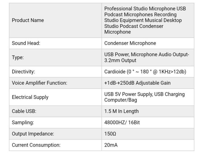 Podcast Mic Set With Live Sound Card,condenser Microphone With Rechargeable 12 Kinds Of Auxiliary Background For Karaoke Singing, Youtube Recording - Image 2