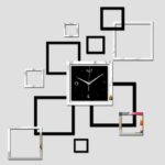 3d acrylic DM01 Clock / Mirror effect ring wall clock Modern design - Image 2