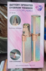 2 in 1 Rechargeable Electric Facial Hair Remover Multi Attractive Color With USB Charging Cable And Cleaning Brush - Image 3