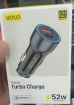 Yolo Super Type c and USB both Turbo Car Charger  52w - Image 2