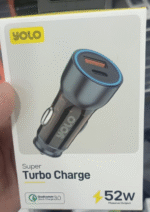 Yolo Super Type c and USB both Turbo Car Charger  52w