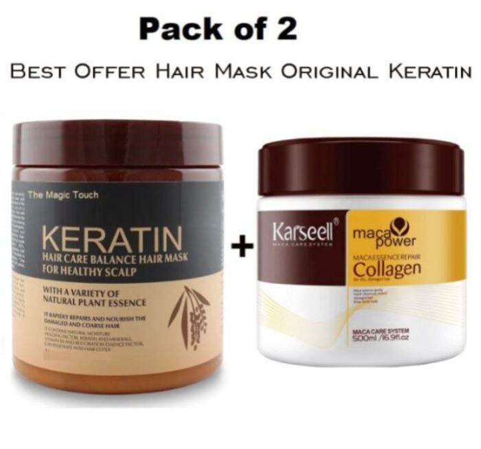 (Pack of 2) Keratin & Collagen Hair Mask Deal - Image 1