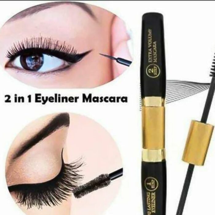 2 in 1 Waterproof Eyeliner Mascara   Professional Strokes - Image 1
