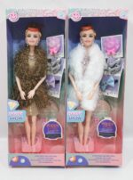 CUTE  barbie Doll Long Hair Doll with Fordable Hands and Legs Fashion Doll for Kids (Random Design )