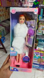 CUTE  barbie Doll Long Hair Doll with Fordable Hands and Legs Fashion Doll for Kids (Random Design ) - Image 5