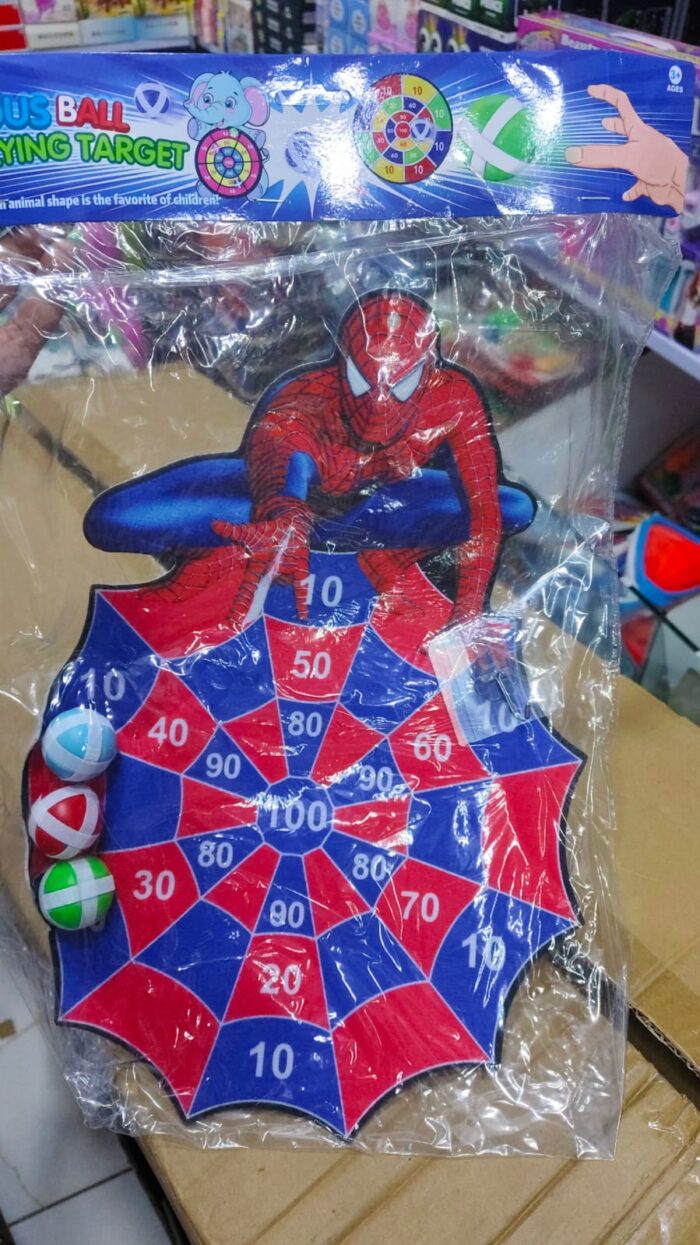 Spidy Dart Board  with 3 Balls for Boys Birthday Gifts for 3-8 Years Old Boys and Girls - Image 6