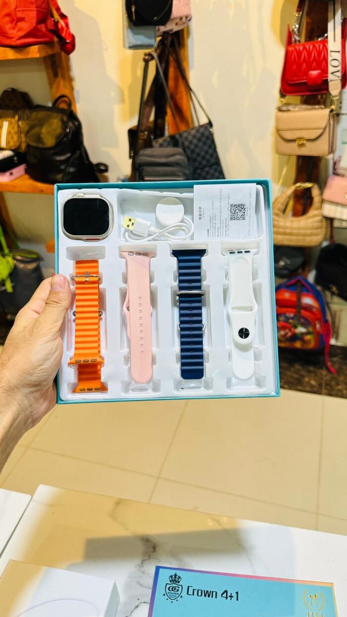 4 in 1 ultra smart watch with Emulated Display (random color) - Image 4