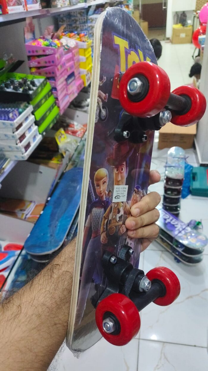 Wooden skate Board for kids (random Designs) size SMALL - Image 3