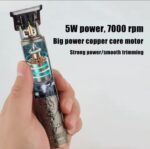 Alloy body (plastic ) - Vintage T9 Trimmer and Hair Clipper Cutting Machine For Men - Image 5
