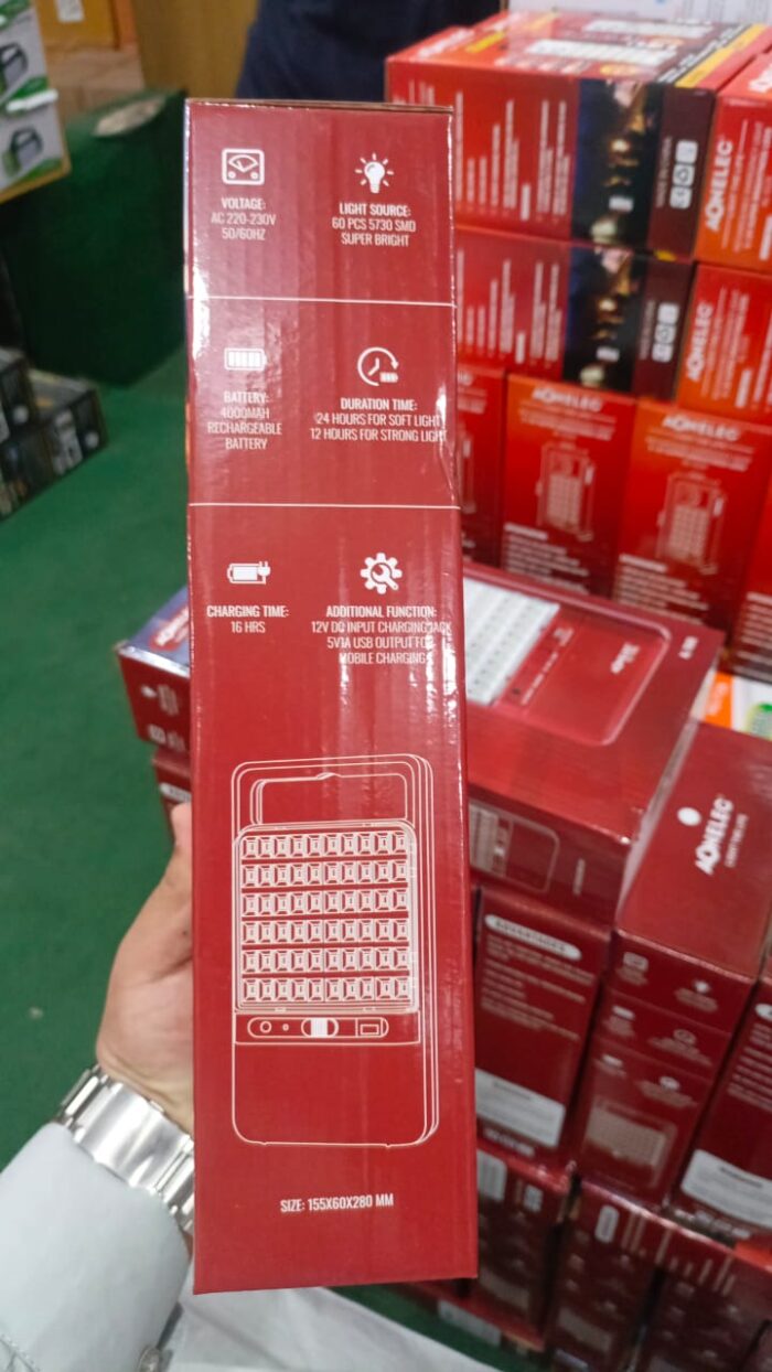 Aonelec Rechargeable Emergency Light(AL-7060) - Image 2