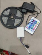 NEW RGB LED Strip Top Quality With Remote And 12V Power Supply - Multicolor | Best Quality RGB Light For Room Decoration Gaming Room Decoration