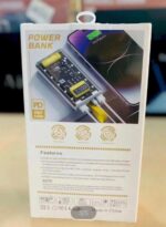 20000mAh PD Power Bank with a transparent body and side LEDs - Image 3