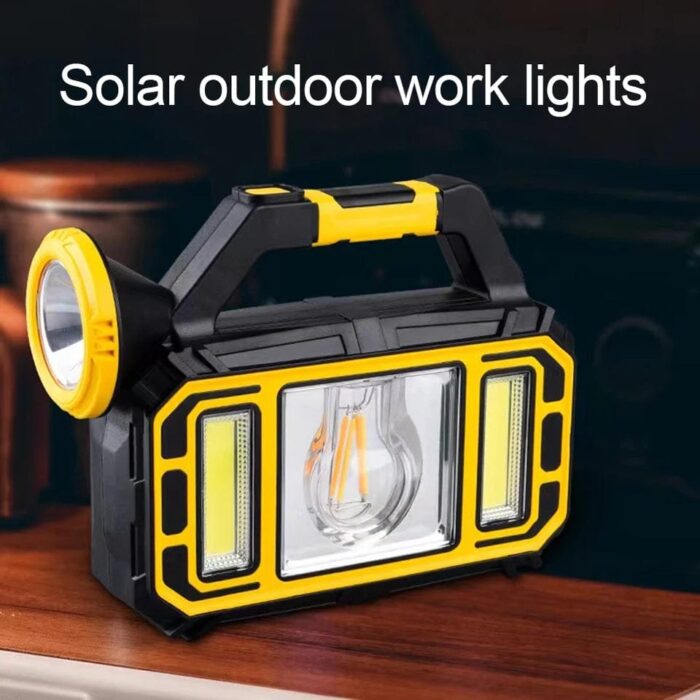 Solar Lantern Emergency Camping Lamp + Mobile Power Bank for Outdoor  Camping Hiking - Image 1