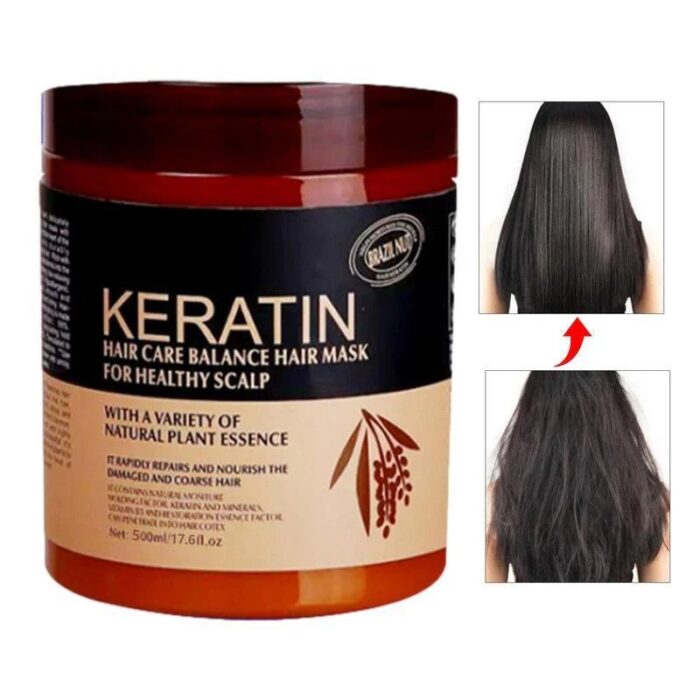 Sealed Packed | Keratin Hair Mask Treatment Your Secret to Shiny, Healthy Hair 500ml - Image 1
