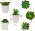 Mini plant Artificial Flowers Decoration | Artificial Plants Ball for Home (1 pc Square shape) - Image 2