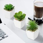 Mini plant Artificial Flowers Decoration | Artificial Plants Ball for Home (1 pc Square shape) - Image 6