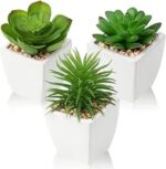Mini plant Artificial Flowers Decoration | Artificial Plants Ball for Home (1 pc Square shape) - Image 7