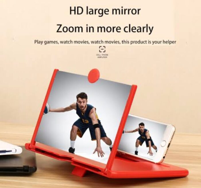 Universal Mobile Phone Screen Magnifier Stick Holder 3D HD Enlarged Screen Mobile Phone(8 inches) - Image 1