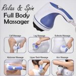 4 in 1 Relax & Spin Tone Vibration Electric Massager  / Electronic Relax and Spin Body Massager with Different Heads - Image 2