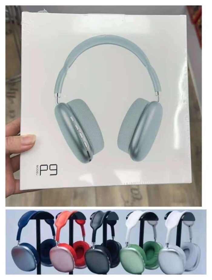 P9 Headphone - Wireless Bluetooth Headphones Adjustable Over-The-Ear Stereo Headset – P9 (Random color) - Image 1