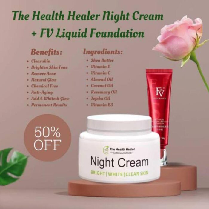2 in 1 Night Cream and Fv Foundation Deal - Image 1