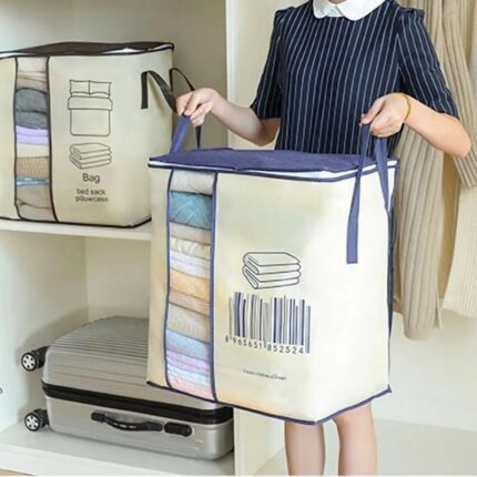 Heavy Quality Barcode Print Storage Bag Non Woven - Good for cloth storage