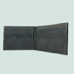 Neubic cow Leather Plain Wallet Men Short Wallet Purse Small Vintage Wallets Card Holder ( black ) - Image 3