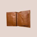 cow Leather texture Wallet Men Short Wallet Purse Small Vintage Wallets Card Holder ( brown ) - Image 3