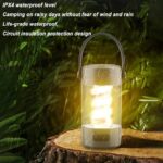 Wireless Speaker Lantern - Bluetoooth Camping RechargeableLight, Outdoor Stereo Lantern | Portable LED Lamp with Wireless Speaker, Waterproof Speaker with Built in Light for Camping Hiking Outdoors - Image 3