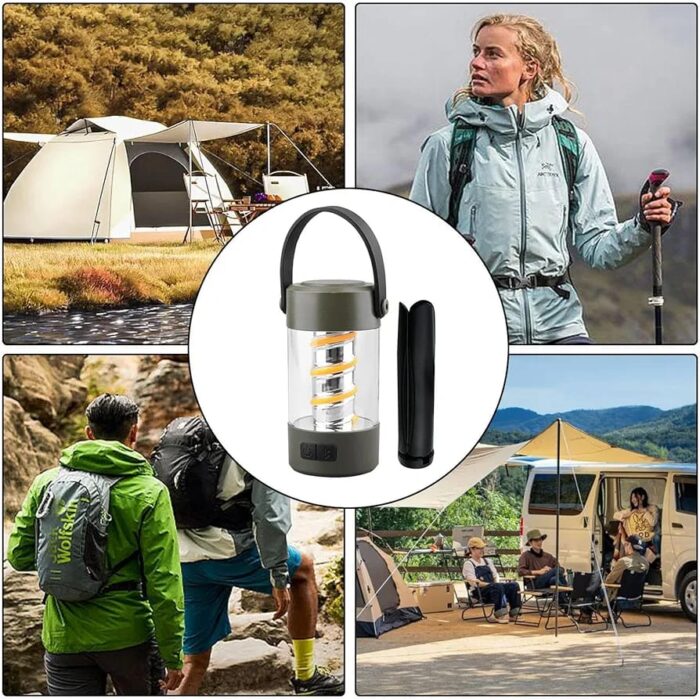 Wireless Speaker Lantern - Bluetoooth Camping RechargeableLight, Outdoor Stereo Lantern | Portable LED Lamp with Wireless Speaker, Waterproof Speaker with Built in Light for Camping Hiking Outdoors - Image 1