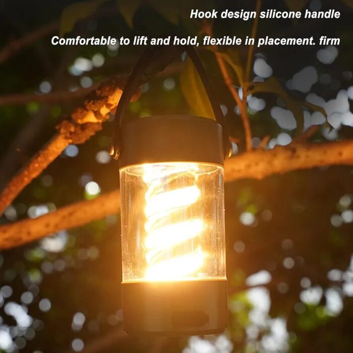 Wireless Speaker Lantern - Bluetoooth Camping RechargeableLight, Outdoor Stereo Lantern | Portable LED Lamp with Wireless Speaker, Waterproof Speaker with Built in Light for Camping Hiking Outdoors - Image 10