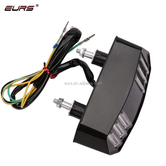 Universal Motorbike Back Light With Indicator DRL Audi Style - Image 4