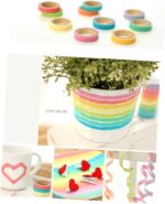 10 Rolls Chic Washi Tape Colorful Rainbow Design Removable Decorative Tape for DIY Stationery Wrapping Photo Album (Random Color) - Image 2