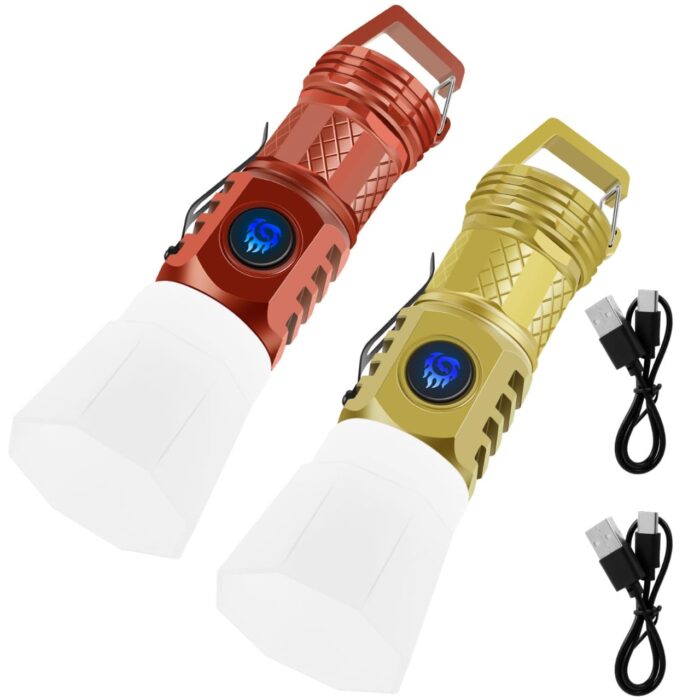 Ultra Bright Mini LED Flashlight with 3 Light Modes, Thumb Torch, Mini Pen Clip Flashlight, IP4 Waterproof Flashlight, Rechargeable Mini Pocket Flashlight for Camping - Image 2