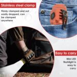 Ultra Bright Mini LED Flashlight with 3 Light Modes, Thumb Torch, Mini Pen Clip Flashlight, IP4 Waterproof Flashlight, Rechargeable Mini Pocket Flashlight for Camping - Image 5