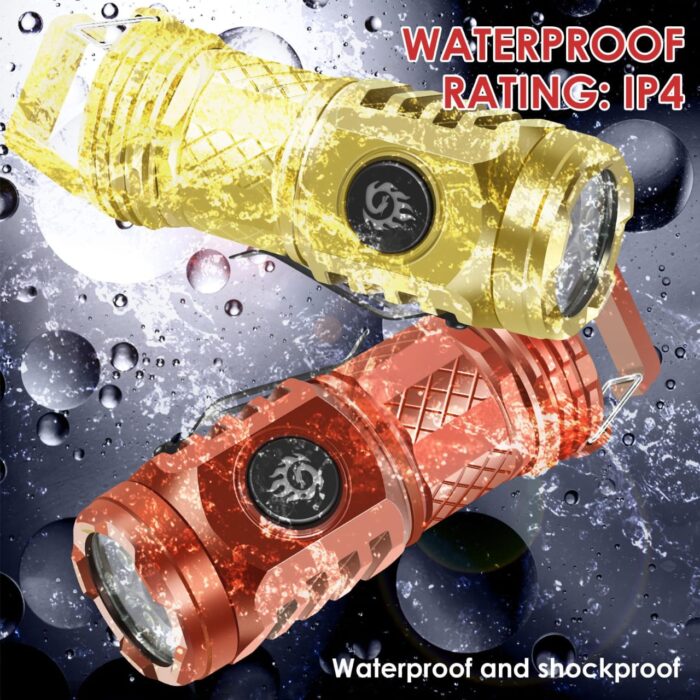 Ultra Bright Mini LED Flashlight with 3 Light Modes, Thumb Torch, Mini Pen Clip Flashlight, IP4 Waterproof Flashlight, Rechargeable Mini Pocket Flashlight for Camping - Image 7