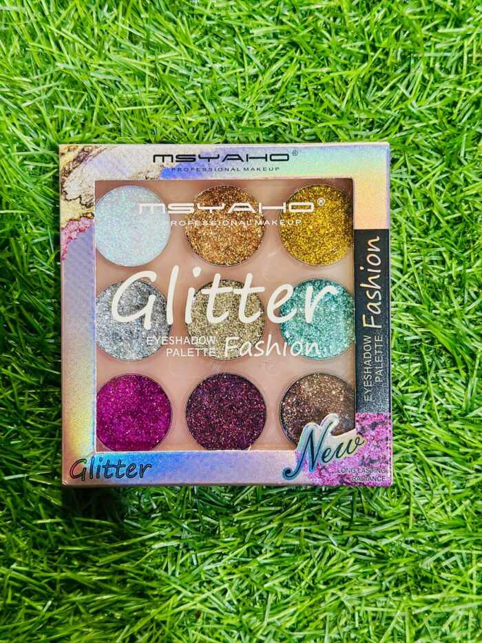 Glitter Butter Sparkle Eyeshadow Palette 9 in 1 Kit for Eye Makeup Shimmer Highlighter Metallic Eye Shadow, Rainbow Eyeshadow Pallets - Image 4