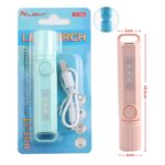 XJ-808 Multifunctional ABS LED Pocket Work Light New Design Portable USB Torch Flashlight Outdoor Emergency Camping Use EDC Flashlight ( Random Color )