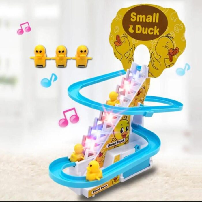 Smart Duck Ladder Climbing race set | Duck Climb Stairs Toy Race Track Slide - Image 5