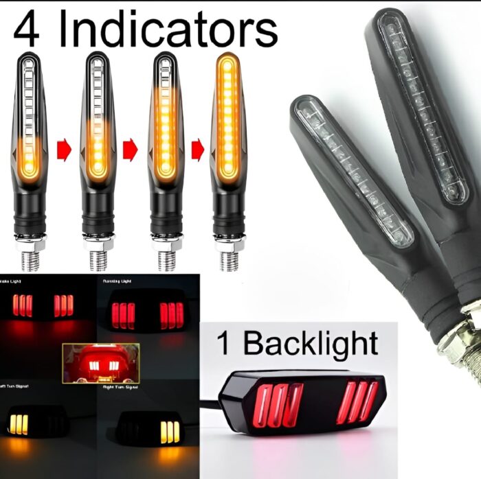 Set of 4 Fancy Indicators for All Bikes + Free Backlight | Compatible with CD 70, 125 - Image 2