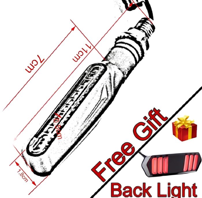 Set of 4 Fancy Indicators for All Bikes + Free Backlight | Compatible with CD 70, 125 - Image 4