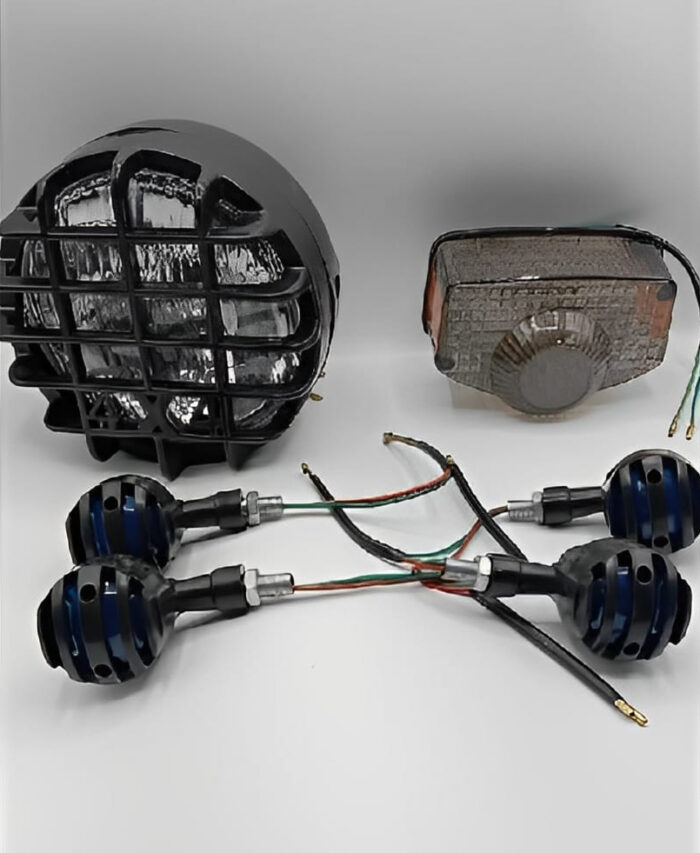 Pack of 3 Cafe racer kit Item's Cafe Racer Style Bike Lighting Set | Headlight, Taillight & Indicators - Image 1