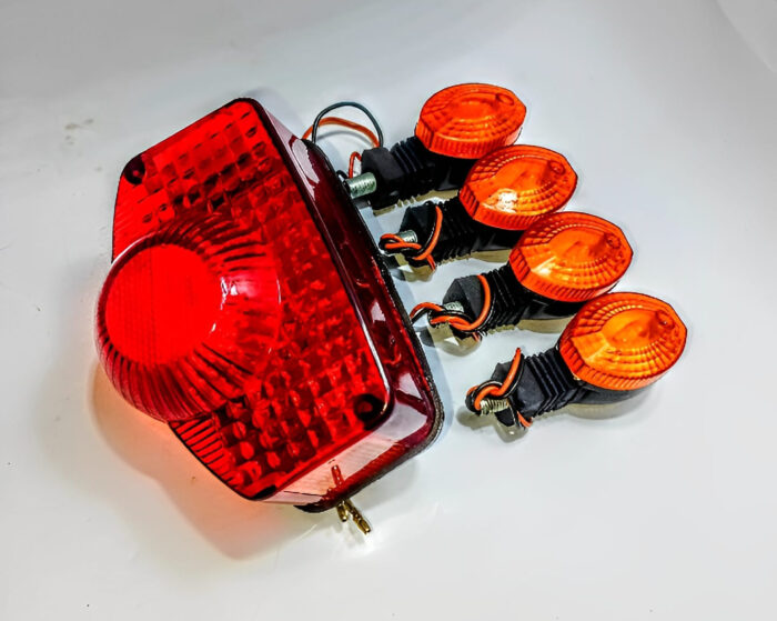 Mini Motorcycle Indicator with Backlight – Suitable for 70cc/125cc Bikes, Compact Design, Fancy Packaging. - Image 1