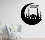 Ramzan Mubarak Islamic Calligraphy 3D Wooden Wall Decorative Gift Stylish Design Office Living Room I Decorating Items - Image 2
