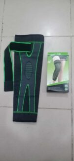 1 Pc Compression Knee Pads Support Sleeve Protector Elastic Kneepad Brace Spring Support Volleyball Running Silicone Long Full Legs Sleeve Arthritis Running Gym Sport