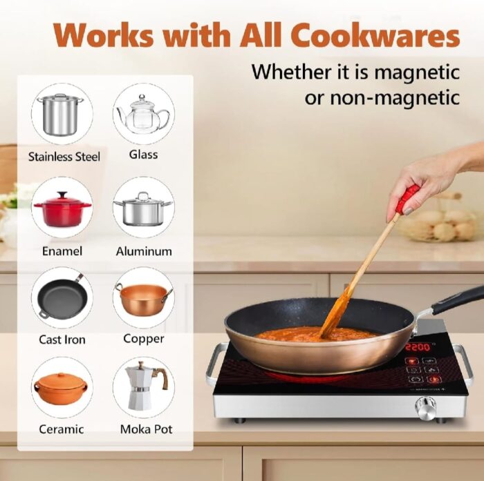 Ancher Plus SV-605 Infrared Cooker & Hot Plate – Multifunction & Digital Display – 3500W | Best Quality Cooker Digital Display ( Random Color ) - Image 8